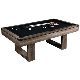 Multifunktionaler Billardtisch mit Esstischplatte und Tischtennis, ideal für Familien-Freizeitspiele, inklusive allem Zubehör, Chromkappen