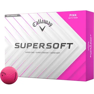 Callaway Golfbälle Supersoft Matt - 12er Pack , pink