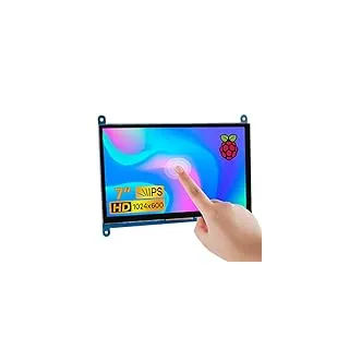 LAFVIN 7 Zoll IPS LCD Touch Screen Display Panel 1024×600 kapazitiver Bildschirm HDMI Monitor für Raspberry Pi, BB Schwarz, Windows 10 8 7