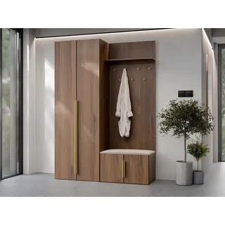 Mirjan24 Garderobe-Set Lotsi I 0 x 0 x 0 cm Braun