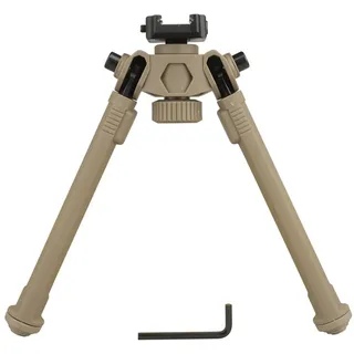 PBTMCD 7,5-10,6 Zoll Verstellbares Leichtes Taktisches Tragbares Zweibein for Die Jagd Im Freien, Mit Halterungsadapter(T - Rail Mounts)