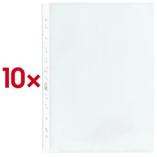 Herlitz Prospekthüllen A4 glasklar 0,09 mm, 10 St.
