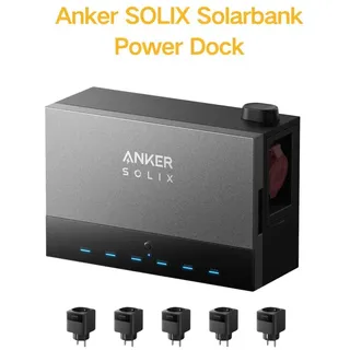 powerness SOLIX Solarbank Power Dock + 5 x Smart Plug