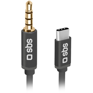SBS 3.5mm, Männlich, USB Typ-C, Männlich, 1 m, Schwarz