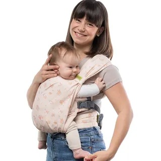 Boba Bliss 2-in-1 Babytragetuch & Babytrage Neugeborene ab Geburt bis 16 kg - Ohne Binden & Knoten, Hüftfreundlich, Weich & Elastisch (Posy)