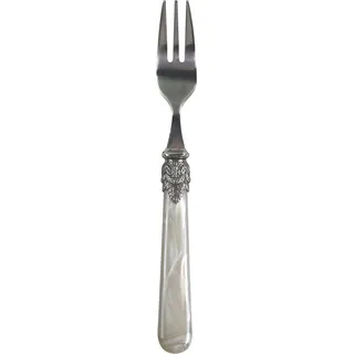 Chic Antique Linas Kuchengabel mit silber Deko, L17 cm, champagner