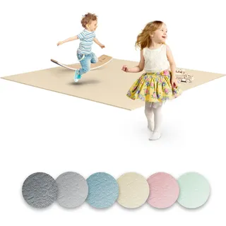 Ehrenkind® Krabbelmatte PRO | Extra dick und Soft | Made in Germany | Spielmatte Baby |Oeko-Tex 100 | Größe 180x120cm BEIGE