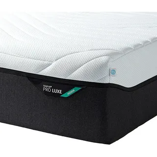 Tempur Matzratze Pro Luxe® Coolquilt, Weiß, Textil, 100x200 cm, Made in Denmark, Über- und Sondergrößen erhältlich, Bezug abnehmbar/waschbar, für Hausstauballergiker geeignet, verstellbare Lattenroste schadstoffgeprüft, alternative Größen rundum abnehmbar, orthopädische Matratze, Schlafzimmer, Matratzen Shop, Matratzen, Viscoschaummatratze