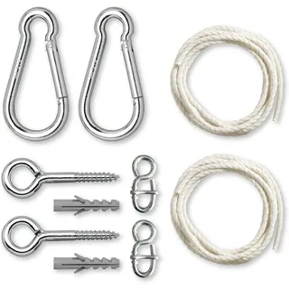 Hängematten Befestigung - Allround White - Baum- & Pfosten-Befestigung für Hängematten - Indoor und Outdoor