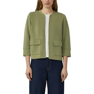 s.Oliver Sweatjacke Kurze Sweatjacke ohne Verschluss braun XS (34)