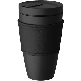 Villeroy & Boch Manufacture Rock Coffee To Go Becher, Premium Porzellan, 350ml, Mattschwarz