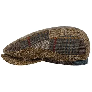 Stetson Flat Cap (1-St) Schirmmütze mit Schirm, Made in the EU beige|braun