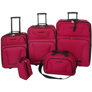 vidaXL Koffer-Set 5-tlg. rot