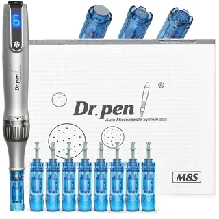 Dr. pen Ultima M8S Professionelle Microneedling Pen: Drahtlos Derma Pen, Einfach bedienbar, LED-Anzeige, 9 Ersatzpatronen, Authentisch Dr pen Mikroneedling für Profis & Zuhause