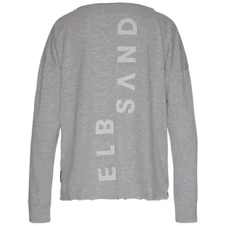 ELBSAND Langarmshirt Damen grau meliert Gr.XXL