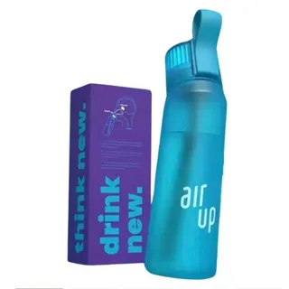 Air Up Trinkflasche Hellblau Starterset – 650 ml Flasche – Inklusive 3 Pods – Starterset – Hydrierend – Air Up Flasche – Aromawasser ... - Schwarz