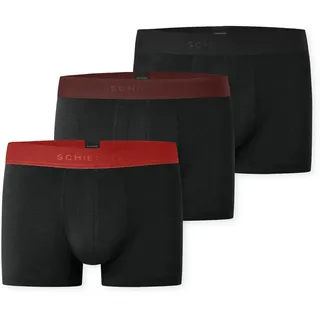 SCHIESSER Boxershorts 3er Pack Rot / Schwarz XL