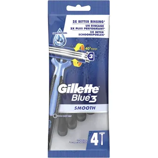 Gillette Blue3 Smooth Einwegrasierer, 4 Stück