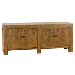 Casa Padrino Landhausstil Sideboard / Schrank Antik Stil Braun 160 x 40 x H. 67 cm - Landhausstil Kollektion