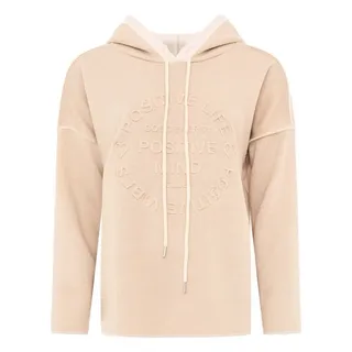Zwillingsherz Positive Mind Hoodie Beige S/M