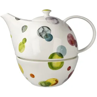 GOEBEL Teekanne mit Stövchen Colori