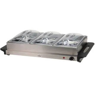 Buffetwärmer elektrisch 300W aus Edelstahl Warmhalteplatte Speisewärmer Catering