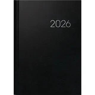 Baier & Schneider BRUNNEN 1079660906 Buchkalender Mod. 796 2026 A5, Kunststoff, schwarz