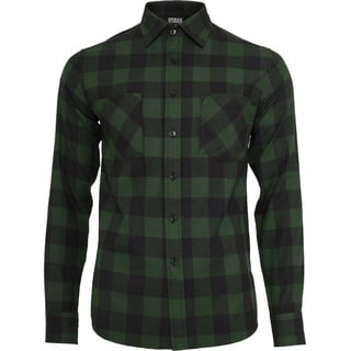 URBAN CLASSICS Boys Checked Flanell Shirt in Schwarz, Größe 158-164