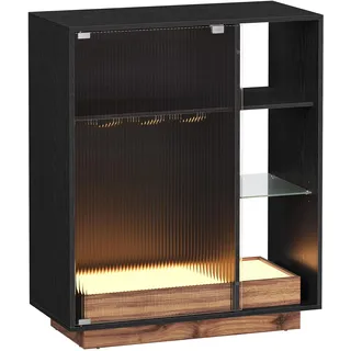 VASAGLE Weinschrank mit Beleuchtung 0 x 0 x 0 cm ebenholzschwarz
