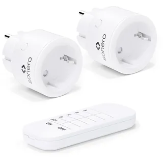 Sonero Funksteckdosen-Set 2300 W Weiß 2 St.