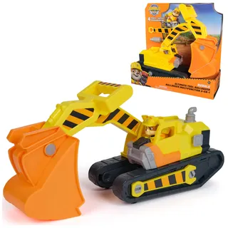 Spin Master Rubble & Crew - Rubbles extragroßer 2-in-1 Premium Bagger-Fahrzeug mit Rubble Hundefigur