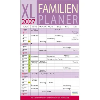 Korsch Verlag XL Familienplaner 2027