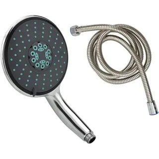 vidaXL Multifunktions-Duschkopf mit 1,5 m Schlauch Verchromt