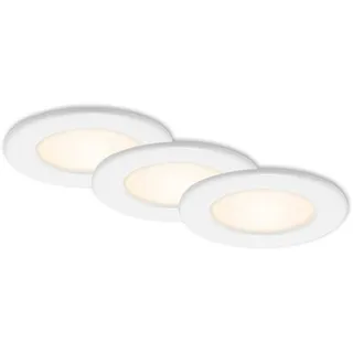 Briloner Brilo LED-Einbauleuchte Thin Weiß