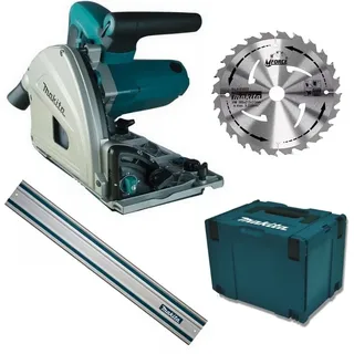Makita Tauchsäge SP6000j + Führungsschiene FS 1400 +2.HM-Blatt M-Force 165mm Z24