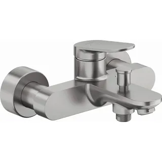 Duravit Wave Einhandwannenmischer Edelstahl gebürstet