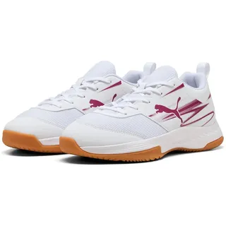 Puma Varion II Jr Indoor Court Shoe, Puma White Berry, 38.5
