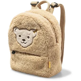 Steiff 600135 - Teddy Fleece Rucksack, mit Quietsche, beige, 24 cm