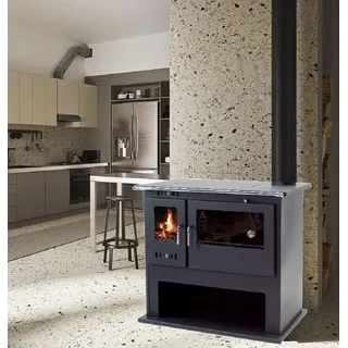 Apex Digital Holzherd 10.5kW Küchenofen mit Herdplatte Backfach Heizofen Holzofen 56309