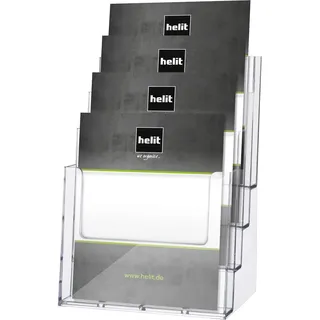 Helit H2352402 Zeitschriftenständer Polystyrol (PS) Transparent