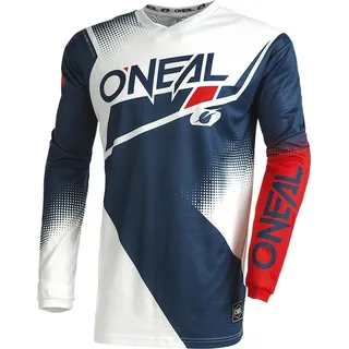 O'Neal Oneal Element Racewear V.22 Motocross Jersey blau/weiß/rot, S