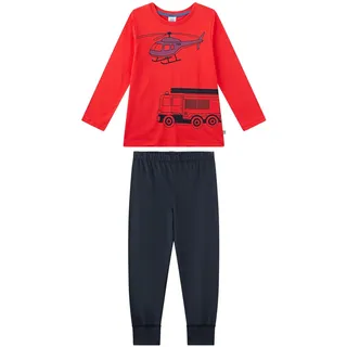 Sanetta Schlafanzug Feuerwehr lang Jungen Pyjama