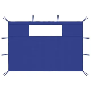 vidaXL Pavillon-Seitenwände mit Fenstern 2 Stück 3 x 3 m Blau