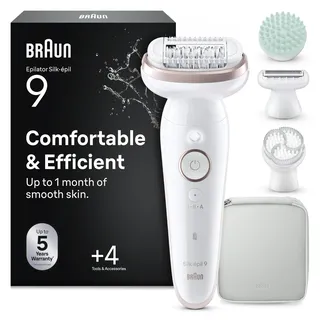 Braun Silk-épil 9 SkinSpa 9-080 Weiß/Rosa