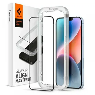 SPIGEN Glass tR AlignMaster HD 1 Pack - FC black / iPhone 14/13 Pro/13