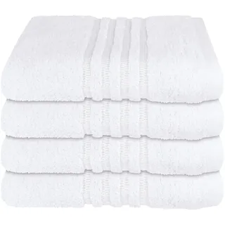 Handtuch 4 x 50 x 100 cm weiß