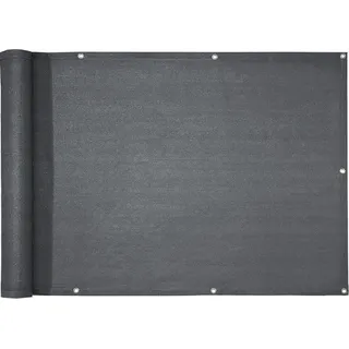 Karat Balkonverkleidung 90 x 500 cm Grau Polyethylen