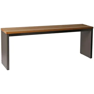 Parkbank Sitzbank Umkleidbank LxT: 100x30cm Edelstahl pulverbeschichtet athrazit