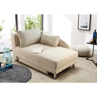 Jockenhöfer Chaiselongue mit Bettfunktion und Bettkasten (149x80x90cm)