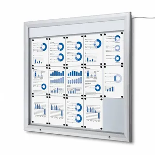 Schaukasten Außen LED  (15xA4)